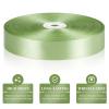 100 Yards 1 Inch Sage Green Satin Ribbon, Solid Craft Fabric Ribbon for Christmas Gift Wrapping, Bows Making, Flower Bouquet, Wedding Party Decoration view 3