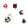4PCS Christmas Toilet Buttons Pusher, Toilet Flusher Top Push Button for Women Long Nail Protect With Santa Claus Christmas Gloves Tree Gift, for Xmas Winter Party Favors Supplies-Christmas-4Pcs view 1
