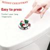 4PCS Christmas Toilet Buttons Pusher, Toilet Flusher Top Push Button for Women Long Nail Protect With Santa Claus Christmas Gloves Tree Gift, for Xmas Winter Party Favors Supplies-Christmas-4Pcs view 2