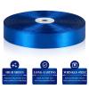 100 Yards 1 Inch Royal Blue Satin Ribbon, Solid Craft Fabric Ribbon for Christmas Gift Wrapping, Bows Making, Flower Bouquet, Wedding Party Decoration view 3