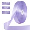 100 Yards 1 Inch Light Purple Satin Ribbon, Solid Craft Fabric Ribbon for Christmas Gift Wrapping, Bows Making, Flower Bouquet, Wedding Party Decoration view 2