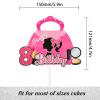 Makeup Themed 8th Birthday Decor - Pink Purse & Cosmetic Cake Topper for Girls 8 Years Old, Perfect for Glam Makeup Party & Birthday Bash High Heels Lipstick Decoration Supplies (8th) view 2