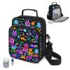 Uacyareni Boho Floral Pattern Diabetic Supplies Travel Case Lightweight Diabetes Supplies Organizer Bag with Adjustable Shoulder Strap for Women view 2