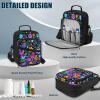 Uacyareni Boho Floral Pattern Diabetic Supplies Travel Case Lightweight Diabetes Supplies Organizer Bag with Adjustable Shoulder Strap for Women view 3