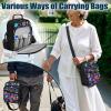 Uacyareni Boho Floral Pattern Diabetic Supplies Travel Case Lightweight Diabetes Supplies Organizer Bag with Adjustable Shoulder Strap for Women view 4