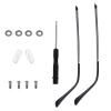 1 Pair Metal Glasses Arm Replacement, Glasses Repair Kit Universal Eyeglasses Replacement, DIY Temples for Eyeglasses Include Screws, Washers, Screwdrivers view 1