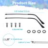 1 Pair Metal Glasses Arm Replacement, Glasses Repair Kit Universal Eyeglasses Replacement, DIY Temples for Eyeglasses Include Screws, Washers, Screwdrivers view 2