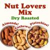 Food to Live Nut Lovers Mix, 1 Pound Premium Dry Roasted Pistachios No Shell, Almonds and Cashews Blend. No Salt Added. Trail Snacks for Adults and Kids. Vegan, Kosher, Bulk view 3