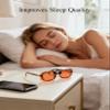Slocyclub Square Clip On Blue Light Blocking Glasses for Sleep,Orange Lenses Flip-Up Design for Daily Computer,TV,Light Sensitivity view 3