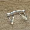 1 Pair Metal Frame Arms Pure Titanium Temple Rimless Glasses Legs and Nose Bridge Glasses Replacement Temple Eyewear Frame Temple (Single Hole) view 3
