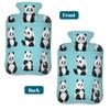 Cute Animal Panda Pattern Hot Water Bottle with Cover, 2L PVC Hot Water Bag with Soft Cover, Reusable Heating Pad for Pain Relief Warm Hands Waist Abdomen Feet & Bed view 4
