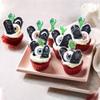 60 Pack Edible Halloween Tombstone Zombie Horrible Cupcake Toppers Zombie Hands Rice Paper Wafer Paper Cupcake Picks for Halloween Eyeballs Baby Shower Kids Birthday Cake Decorations Party Supplies view 4