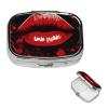 Square Pill Case for Purse or Pocket 2 Compartment Medicine Pill Box Portable Small Pill Organizer Red Lips Pillbox Travel Medicine Vitamin Cod Liver Oil Storage Box view 1