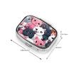 Square Pill Case for Purse or Pocket 2 Compartment Medicine Pill Box Portable Small Pill Organizer Cute Kittens Pillbox Travel Medicine Vitamin Cod Liver Oil Storage Box view 2