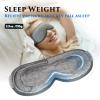 Weighted Eye Mask Cover for Sleeping - Eye Masks for Sleep with Adjustable Strap, Lash Extension Eye Covers for Women Men, 3D Contoured, Plane Travel Essentials, Blindfold for Meditation view 3