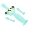 LALADEFIEE Silicone Toothbrush Soft Bristle Teether Brush for Boy Girl Years Gentle Oral Care Training Brush with Anti-Choke Handle for Healthy Teeth Cleaning view 1
