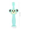 LALADEFIEE Silicone Toothbrush Soft Bristle Teether Brush for Boy Girl Years Gentle Oral Care Training Brush with Anti-Choke Handle for Healthy Teeth Cleaning view 2