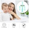 LALADEFIEE Silicone Toothbrush Soft Bristle Teether Brush for Boy Girl Years Gentle Oral Care Training Brush with Anti-Choke Handle for Healthy Teeth Cleaning view 4