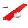 Non-Slip Rubber Wheelchair Ramp - 1 to 4 Inch Rise - Portable Threshold Mat for Home Steps, Doorways, and Outdoor Use(Red,H 0.39IN) view 1