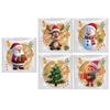 APXXAIBO 100-Pack Christmas OPP Candy Bags - Self-Sealing Cookie & Bakery Packaging for Food Treats (Christmas B 10 * 10 + 3cm1 pack of 100 pcs) view 1