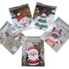 APXXAIBO 100-Pack Christmas OPP Candy Bags - Self-Sealing Cookie & Bakery Packaging for Food Treats (Christmas A 10 * 10 + 3cm1 pack of 100 pcs) view 1