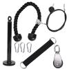 8Pcs Portable Equipment, DIY Pulley Rope Exercise Kit, Arm Strength Training Triceps Workout, 2M Steel Rope with Rotating Pulley, for Home Gym Workout view 1