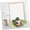 ETHZZLE Artificial Eucalyptus Candle Ring with Gypsophila and Green Leaves Pillar Candle Wreath Centerpiece for Dining Table Reusable Tear-Resistant Spring Home and Holiday Decor view 2