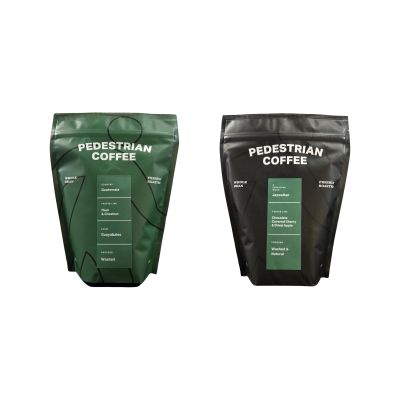Bean Box Chicago Coffee Sampler, 2-Pack - Roasted by Pedestrian, Gourmet Arabica Coffee, Variety Pack - Freshly Ground