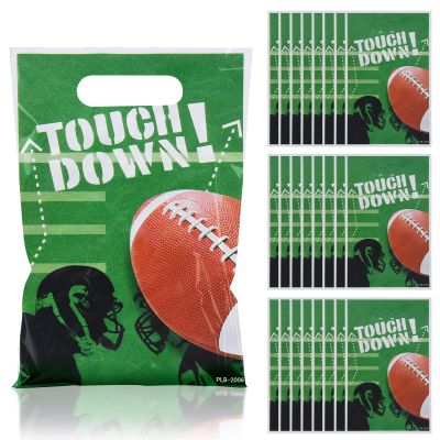 libala 30Pcs Football Party Favors Goodie Bags, 6.7 * 9.8 inch Football Gift bags, Favors Rugby Sports Theme Treat Bags Party Bags Decorations for Game Day Sports Events Birthday Party
