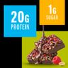KIND Protein MAX Bars, Raspberry Cocoa Crisp, Gluten Free, Low Sugar, High Fiber Snacks, 20g Protein, 24 Count view 2
