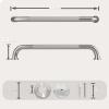 16 Inch Shower Grab Bar, Bathroom Grab Bar Handle with Anti-Slip Knurled Grip, Stainless Steel Bath Balance Bar, 1.0" Diameter Bath Safety Bar Support for Seniors Elderly Pregnant, Brushed Nickel view 2