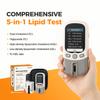 YOYOVIVA 5 in 1 Portable Cholesterol Lipid Test Meter Kit for Total Cholesterol HDL LDL Triglycerides TC/HDL Ratio Easy to Use with 10 Pcs Strips Lancets Droppers view 4