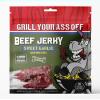 Grill Your As* Off Sweet Garlic Beef Jerky Savory Garlic with a Touch of Sweetness Beef Jerky - Low Sugar, No MSG - Made in USA & Veteran Owned view 1