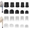 10 Pairs High Heel Protectors, 5 Sizes Heel Stoppers and Repair Cap, 20 Pcs Anti-slip Heel Covers for High Heels view 1