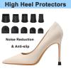 10 Pairs High Heel Protectors, 5 Sizes Heel Stoppers and Repair Cap, 20 Pcs Anti-slip Heel Covers for High Heels view 3
