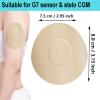 35 Pack Adhesive Patches Pre-Cut for Stelo G7 Enlite CGM Sweatproof Cover for Continuous Glucose Monitor Sensor Stays Secure for 10-15 Days CGM Sensor Patches Non-Glue Central Full Coverage Sticks view 3
