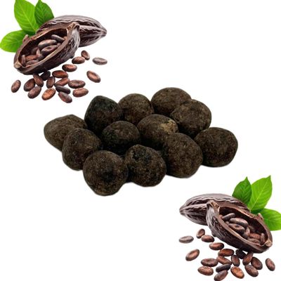 Handmade Haitian Cocoa Balls - Authentic Artisanal Chocolate Treats, Natural Ingredients, Ideal for Snacks & Gifts (Pack of 12 Balls)