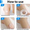 35 Packs CGM Adhesive Patches for Freestyle Libre 1/2/3, Guardian 3/4, Stelo, Enlite & G7 Sensor Patches | Waterproof Breathable Overpatch | no Glue & no Hole on the Center Tan CGM Sensor Cover view 2