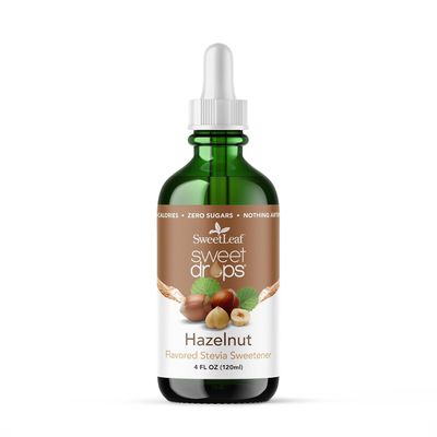 SweetLeaf Stevia Drops Liquid Sweetener, Hazelnut - 4 Fl Oz