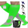 Mojo Compression Socks for Men 20-30 mmHg Knee High Support Stockings for Travel, Sports, Swelling, Varicose Veins & Everyday Recovery, Neon Green, 2X-Large view 1