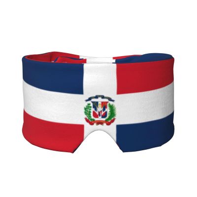 Dominican Republic Sleep Eye Mask for Women Men Blocking Light Travel Blindfold 2 in 1 Ear Mask and Blindfold