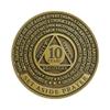 10 Year Tree of Life Sobriety Coin - Set Aside Prayer AA Medallion, Premium Recovery Token for Anniversaries, Sponsor & Sponsee Gifts, Ten Years Sober Milestone Chip for Women and Men view 3