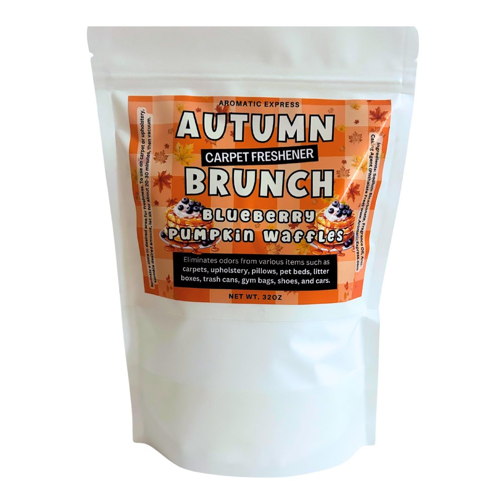 Blueberry Pumpkin Waffles Carpet Freshener | Fall Scent Strong Scented | Odor Eliminator | Pet Odor Deodorizing Powder | Upholstery Odor Powder | Birthday Gift | New Home Gift 32oz Bag
