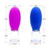 ASEANAO 2 Piece Glass Facial Cupper Set, Glass Silicone Walking Cupper, Vacuum Suction Massager Cupper for unblocking meridians in The face, Back and Body. view 2