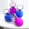 ASEANAO 2 Piece Glass Facial Cupper Set, Glass Silicone Walking Cupper, Vacuum Suction Massager Cupper for unblocking meridians in The face, Back and Body. view 4
