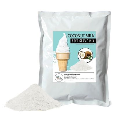 (Pack of 4 x 1kg) Soft Serve Ice Cream Powder Mix - Classic Flavor - 1kg Bulk Pack (4 Bags) (Coconut Milk)
