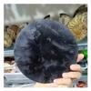 VUQLDHAYZ 1pcs 10-12cm Pull Feldspar Quartz Crystal Disc Blue Moonlight Stone view 4
