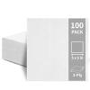 100 Pack Cocktail Napkins Disposable, 2-Ply 5" x 5" Party Napkins, Square Beverage Dinner Napkin for Wedding Birthday Party Anniversary Reception Bar Event (White) view 1
