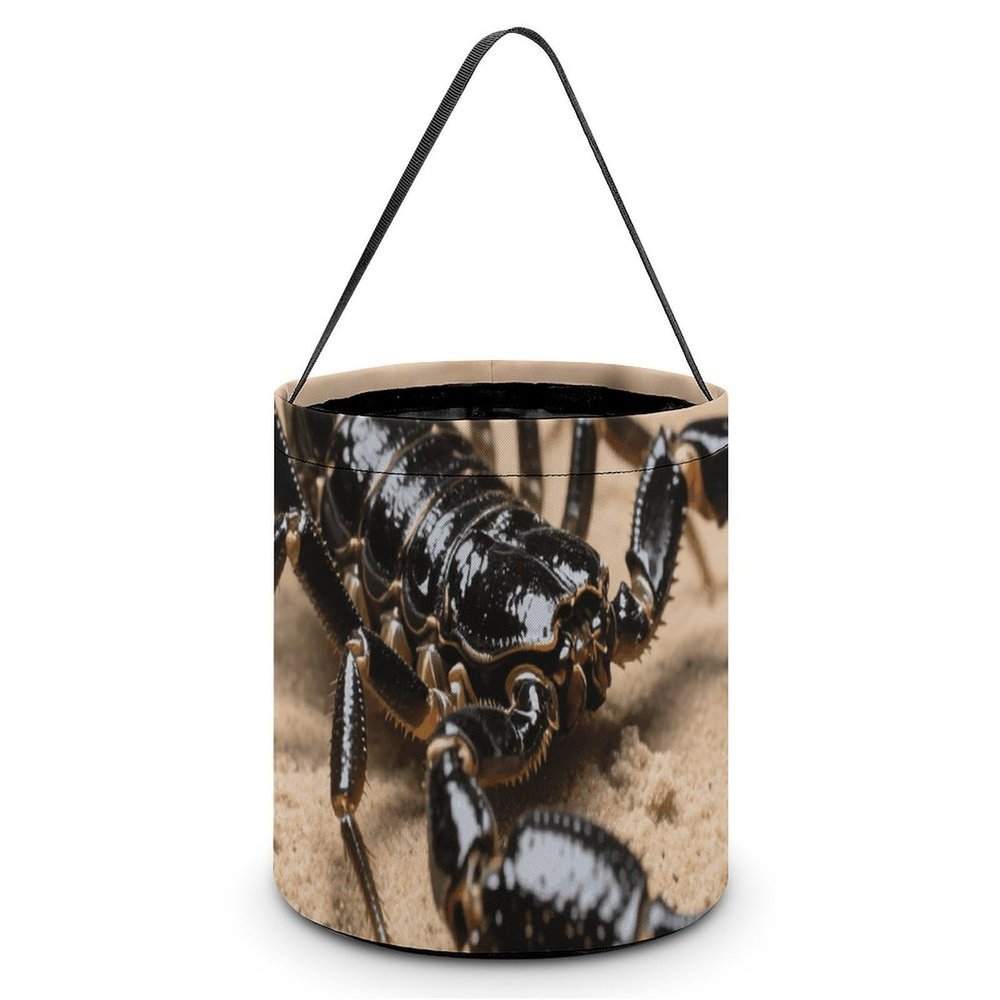 Halloween Candy Bucket - Black Scorpion Trick Or Treat Candy Bag, Gift Bag for Party Favor Supplies