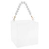 DOITOOL Clear Acrylic Present Box With Pearl Handle for Wedding Favors Birthday Party Treats And Jewelry Storage Reusable Bridesmaid Proposal Box view 1